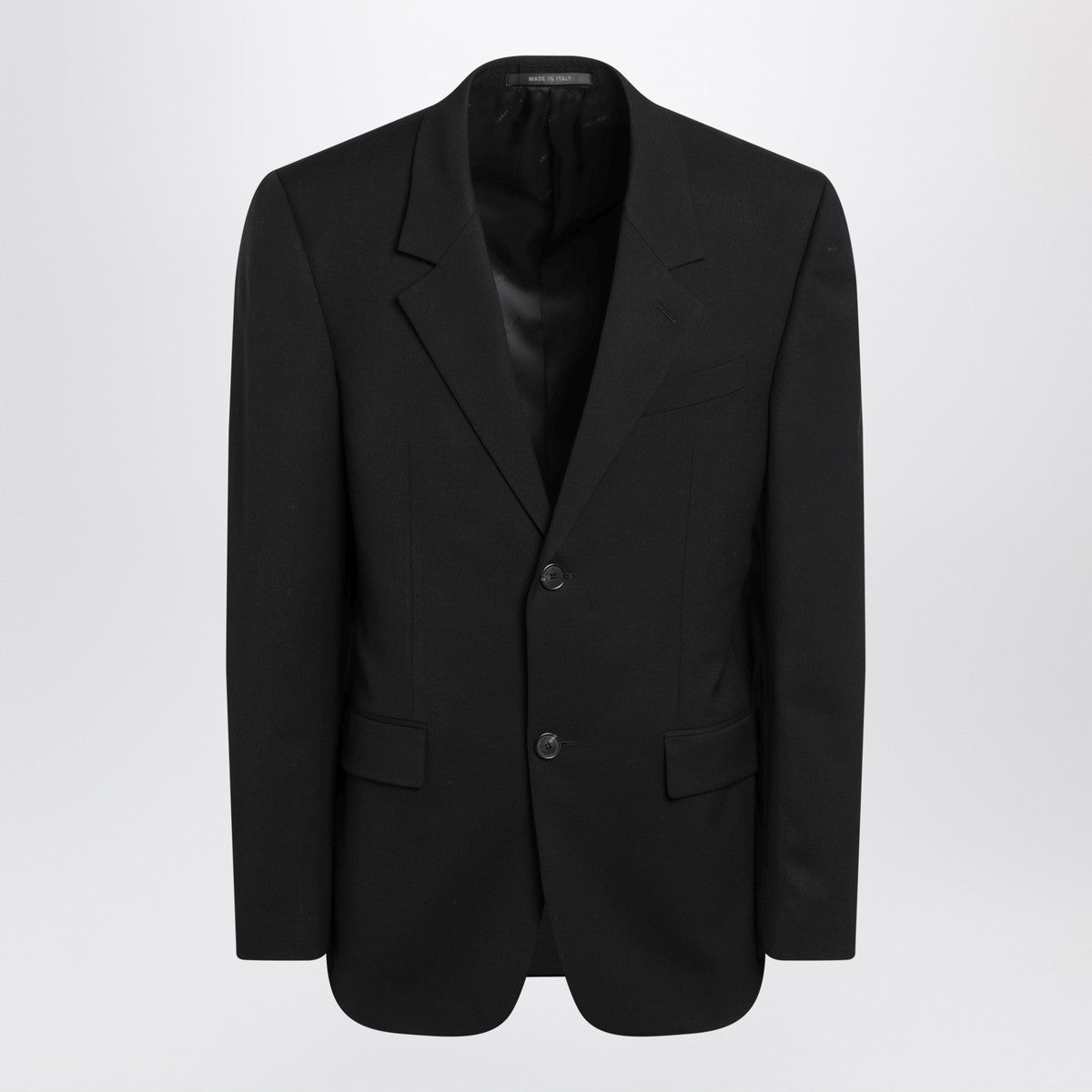 Balenciaga Single-breasted black wool jacket